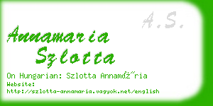 annamaria szlotta business card